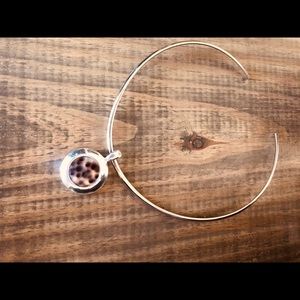 Necklace with tortoise slide charm